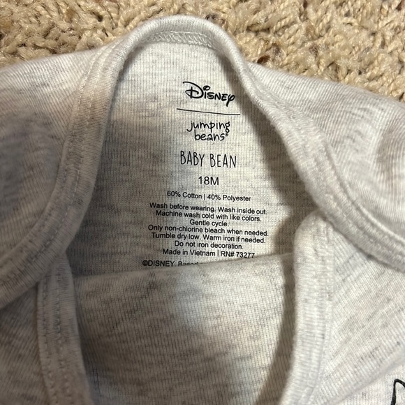 BNWOT 18M Disney super soft Mickey Mouse/Winnie the Pooh holiday bodysuits! - Picture 5 of 8